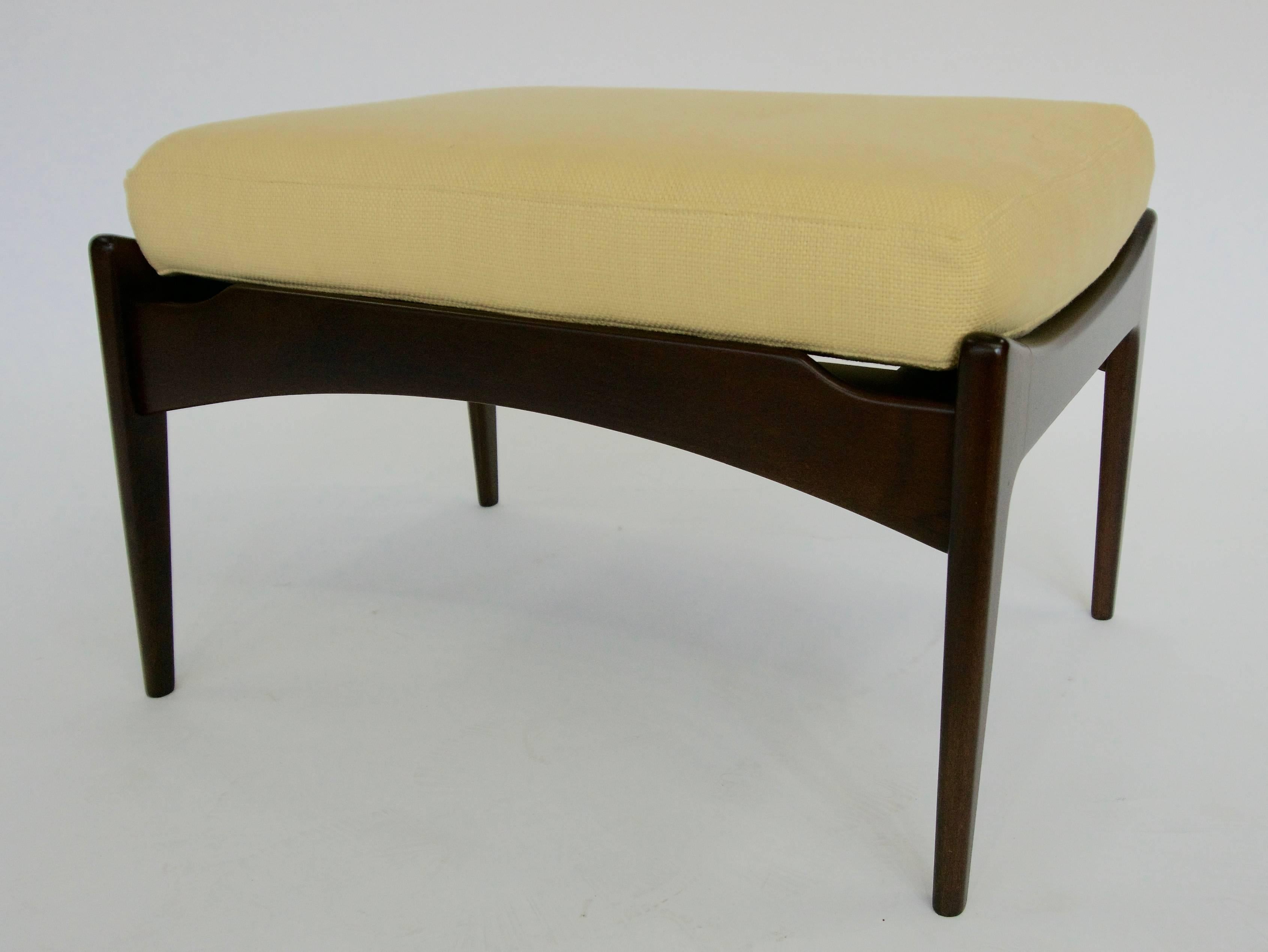 1960 Ib Kofod-Larsen Reclining Lounge with Ottoman 2