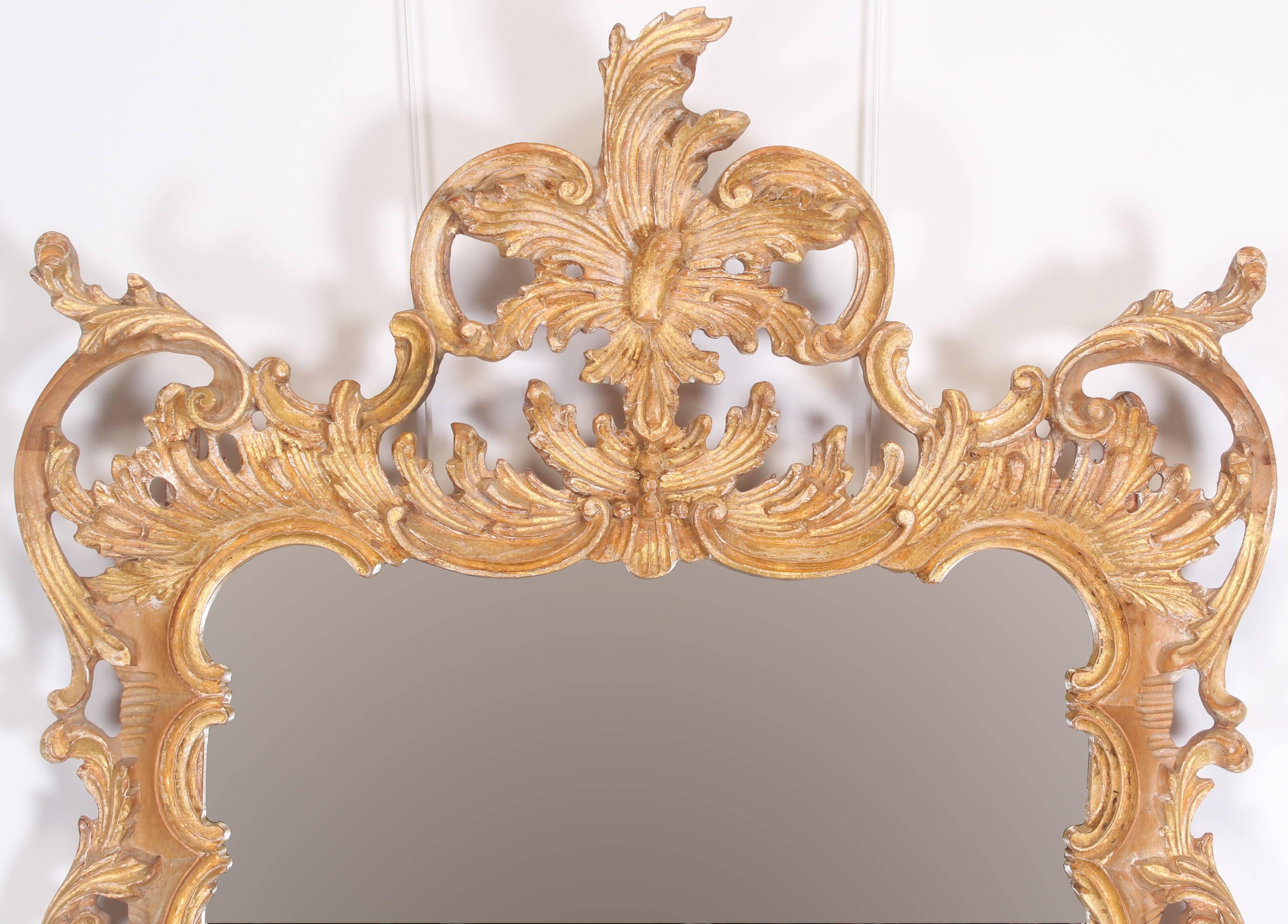 Labarge Rococo Style Hand-Carved Italian Mirror, 1980 3