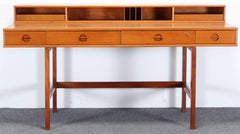 Danish Teak Wood Flip Top Desk by Peter Lovig-Nielsen, 1970s
