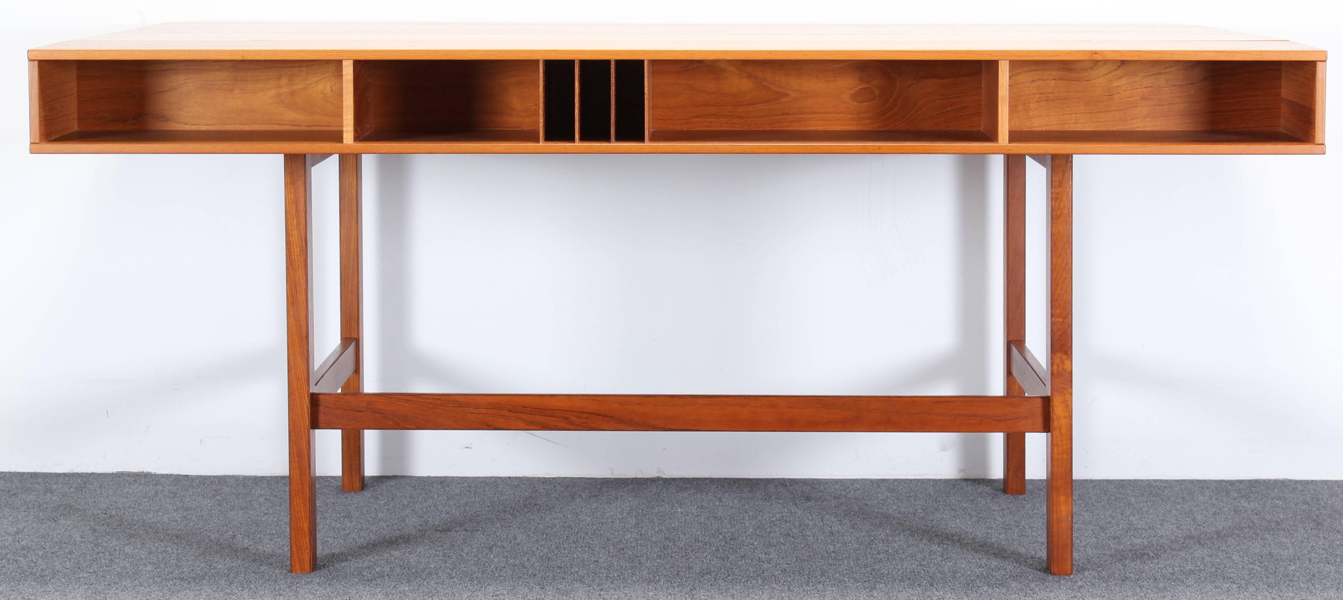 Danish Teak Wood Flip Top Desk by Peter Lovig-Nielsen, 1970s 3