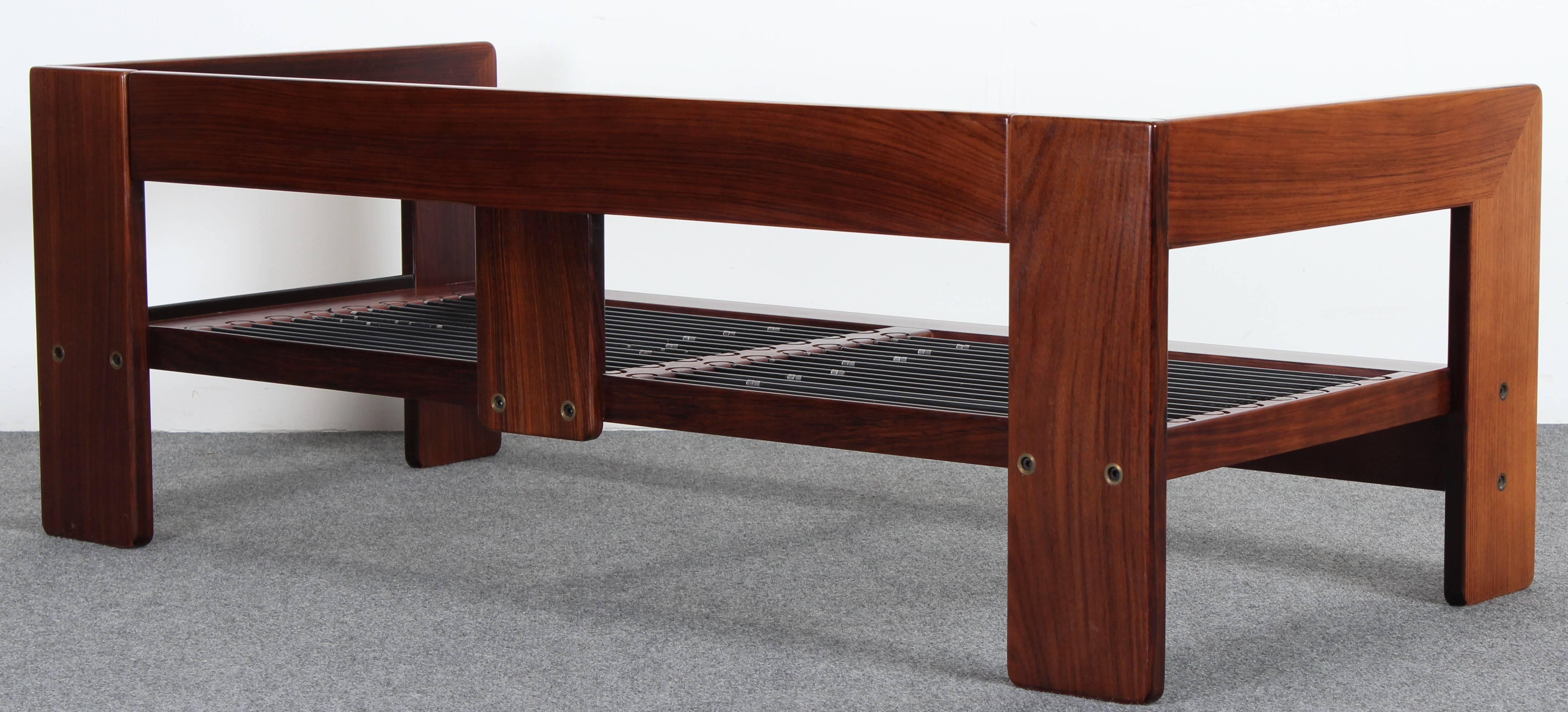 Mid-20th Century Tobia Scarpa for Knoll Rosewood Bastiano Settee, 1960
