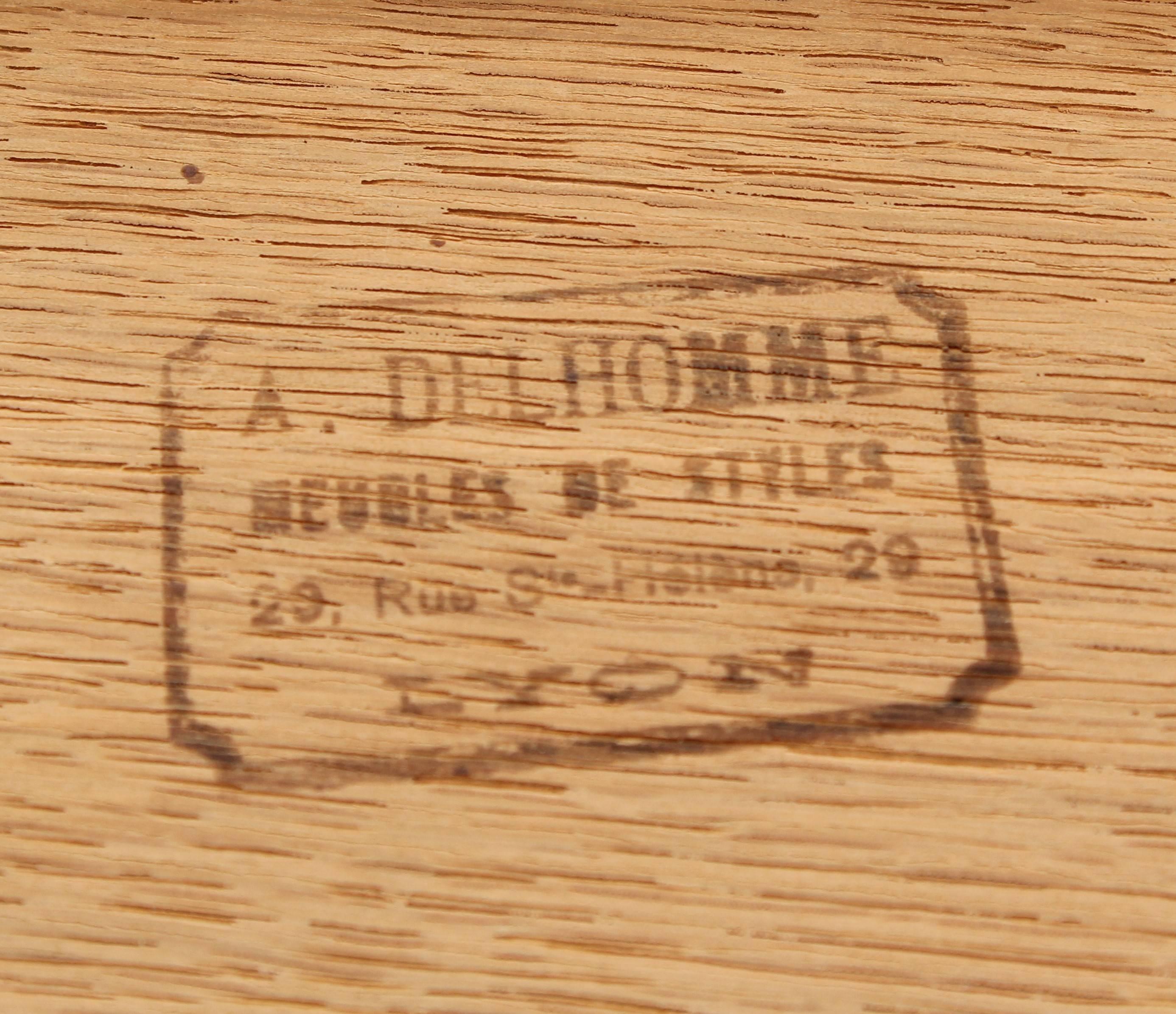 Signed French Walnut Barley Twist Library Desk, 1900 2