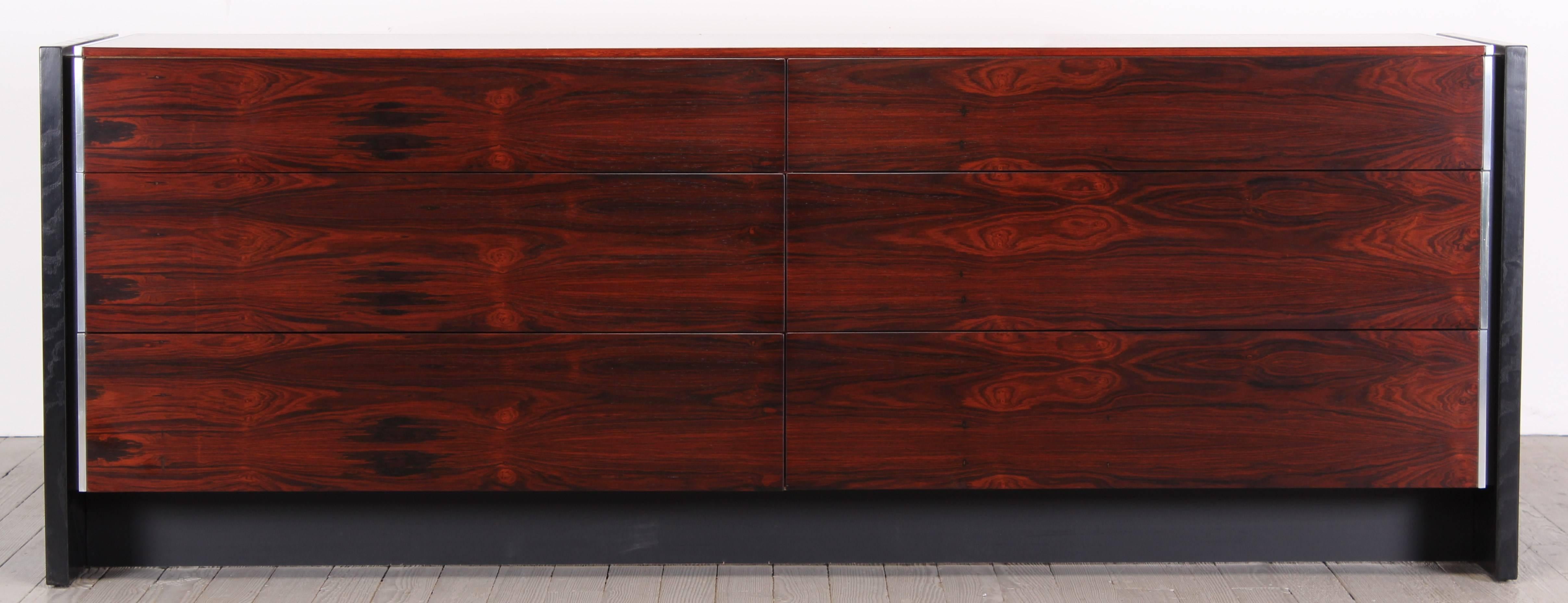 Mid-Century Modern Robert Baron for Glenn of California Rosewood  Four Piece Bedroom Set, 1970