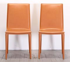 Pair of Frag Pradamano Leather Side Chairs, 2000 1 Available