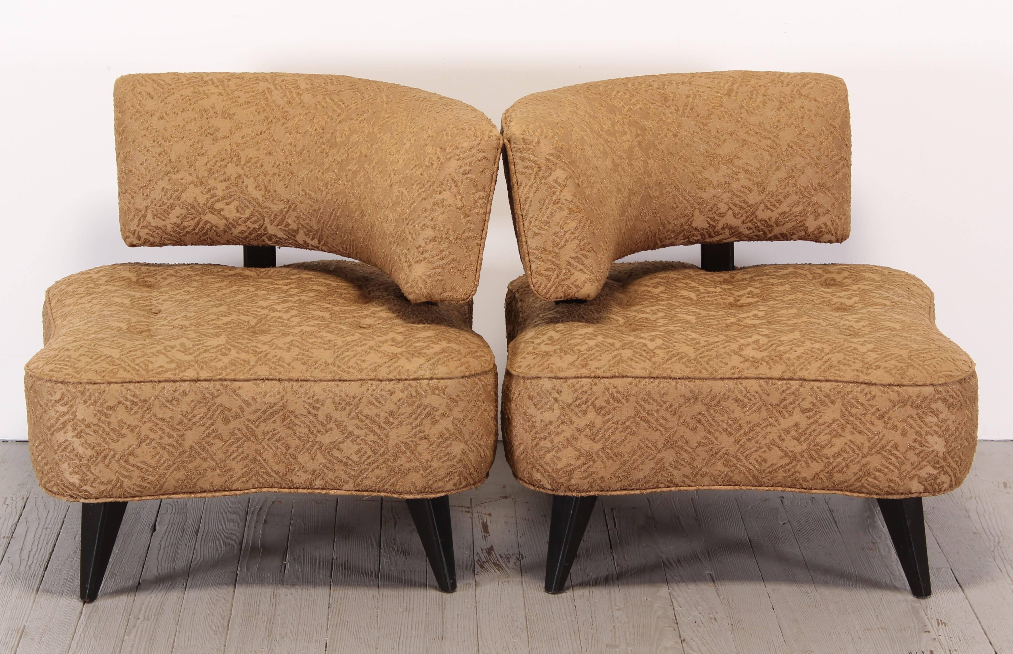 Other Pair of James Mont Style Chairs, 1940