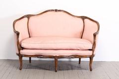 French Louis XV Beechwood Settee, 1920