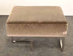 Stainless Steel Benches by Vladimir Kagan for Gucci, 1990s