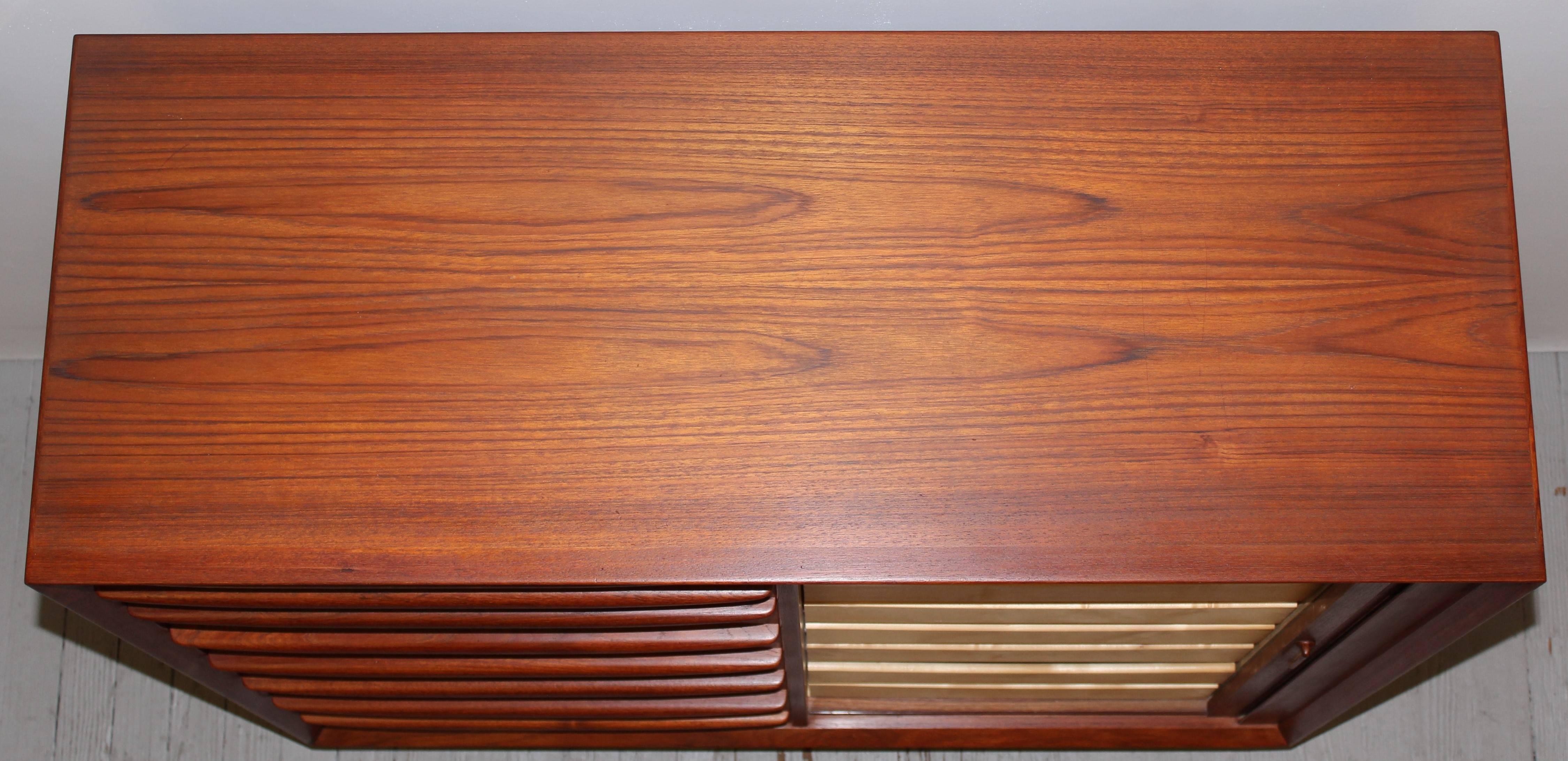 Svend Madsen for Falster Danish Teak Tall Chest, 1960 In Excellent Condition In Hamburg, PA