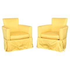Coppia di poltrone "Lounge" o "Slipper" di Christian Liaigre per Holly Hunt, anni 2000