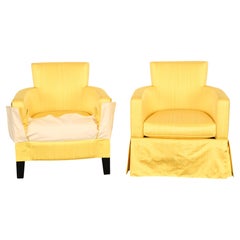 Coppia di poltrone "Lounge" o "Slipper" di Christian Liaigre per Holly Hunt, anni 2000