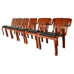 Peter Danko for Thonet Bentwood Dining Chairs, Set of 6