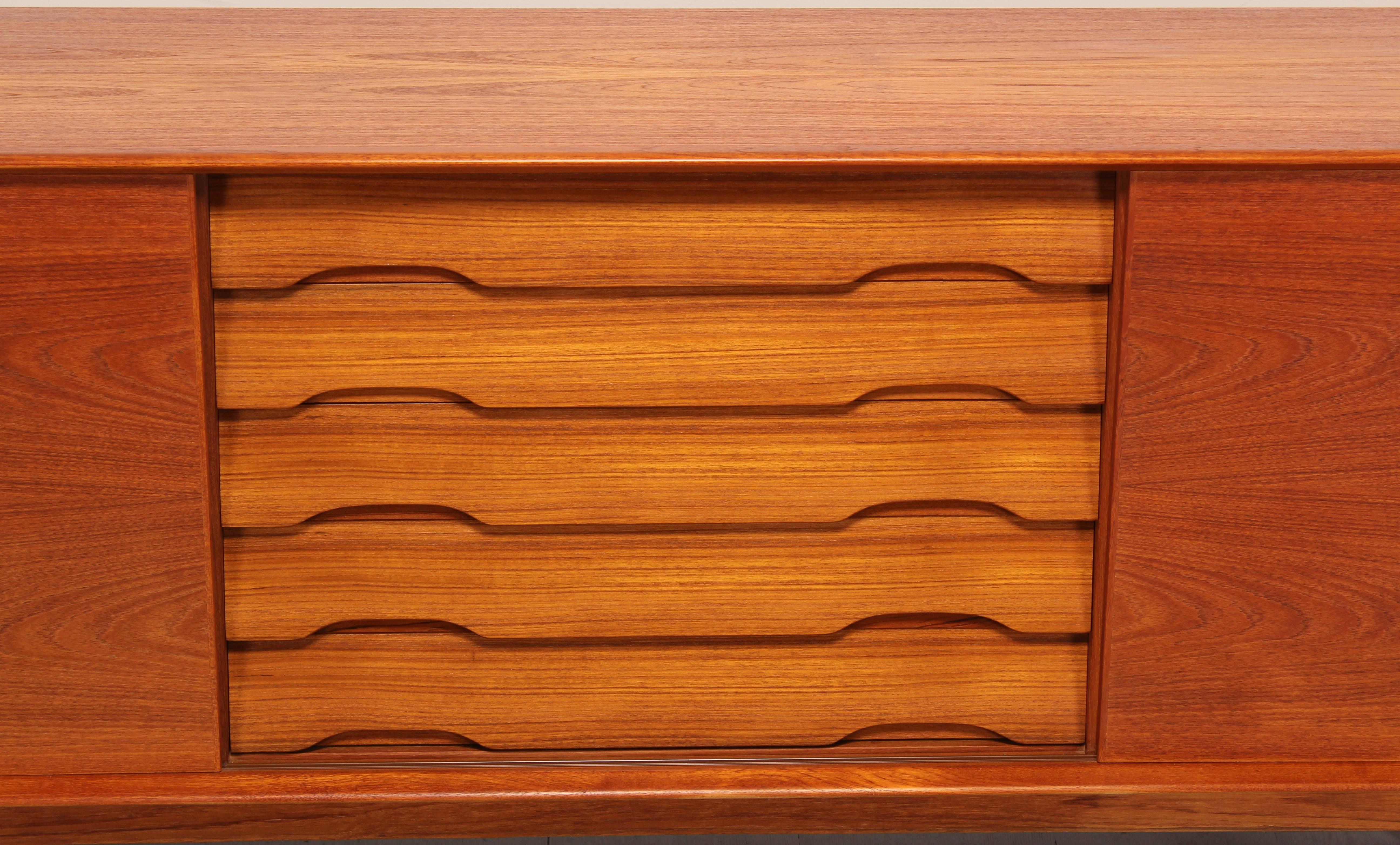 Danish Dyrlund Teak Credenza, 1960s 3