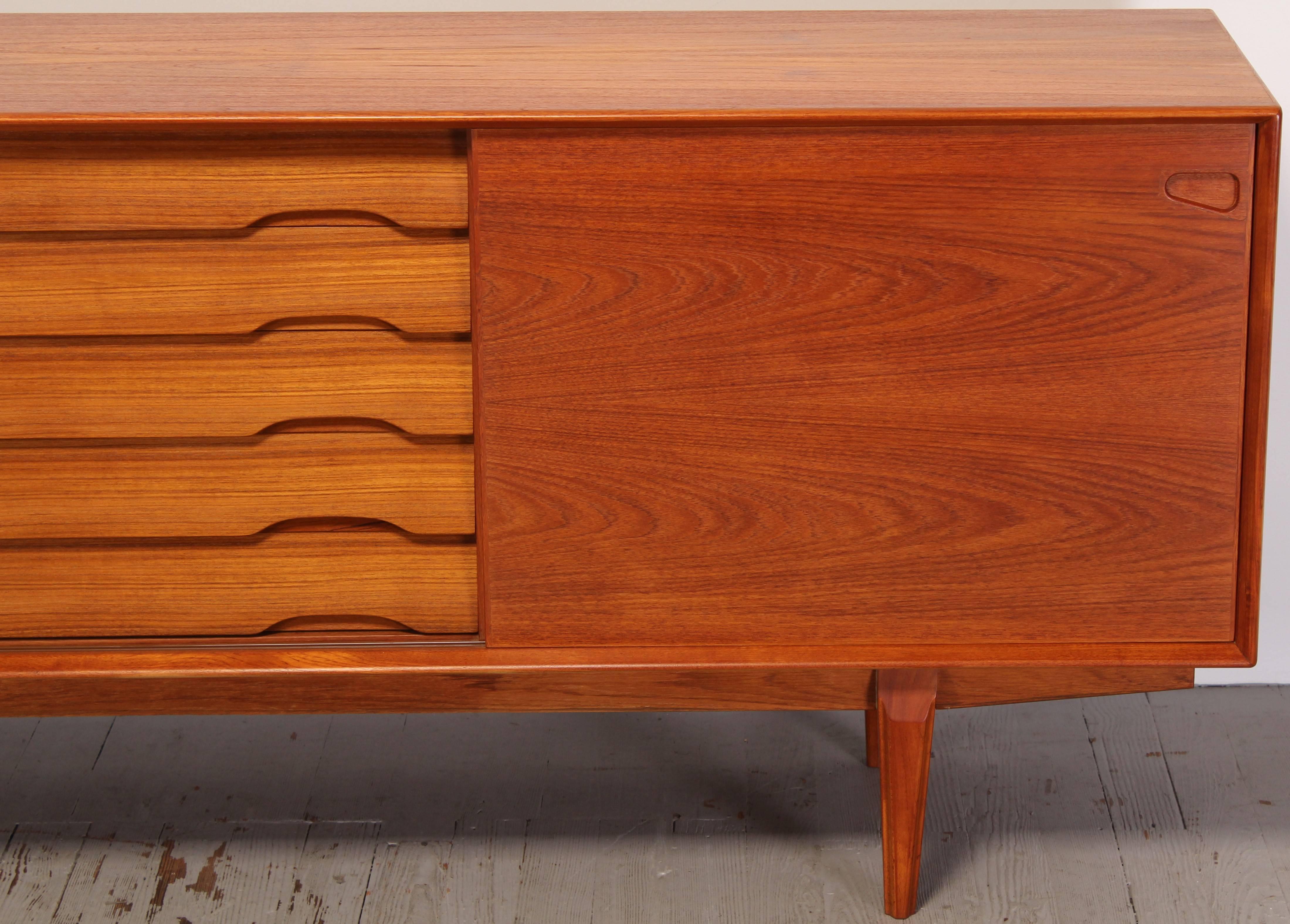 Danish Dyrlund Teak Credenza, 1960s 4