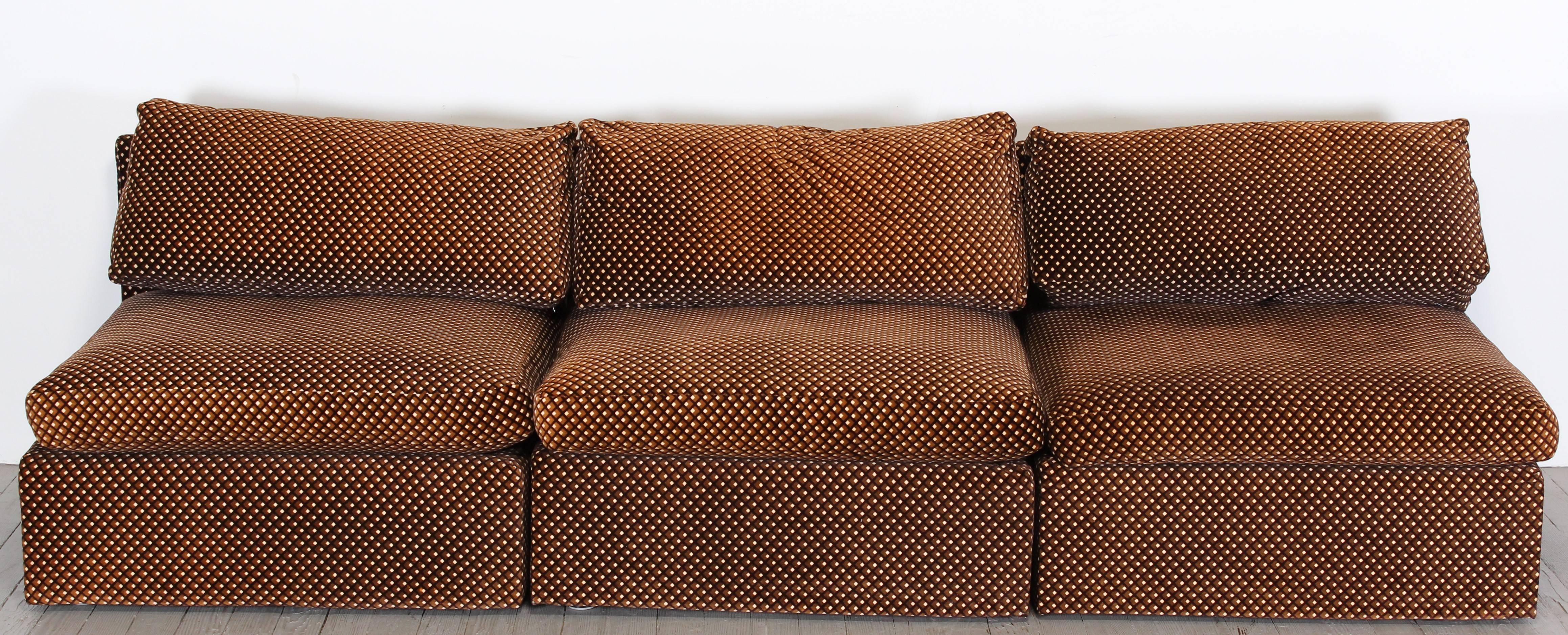 Upholstery Milo Baughman Sectional Sofa for Thayer Coggin, 1976