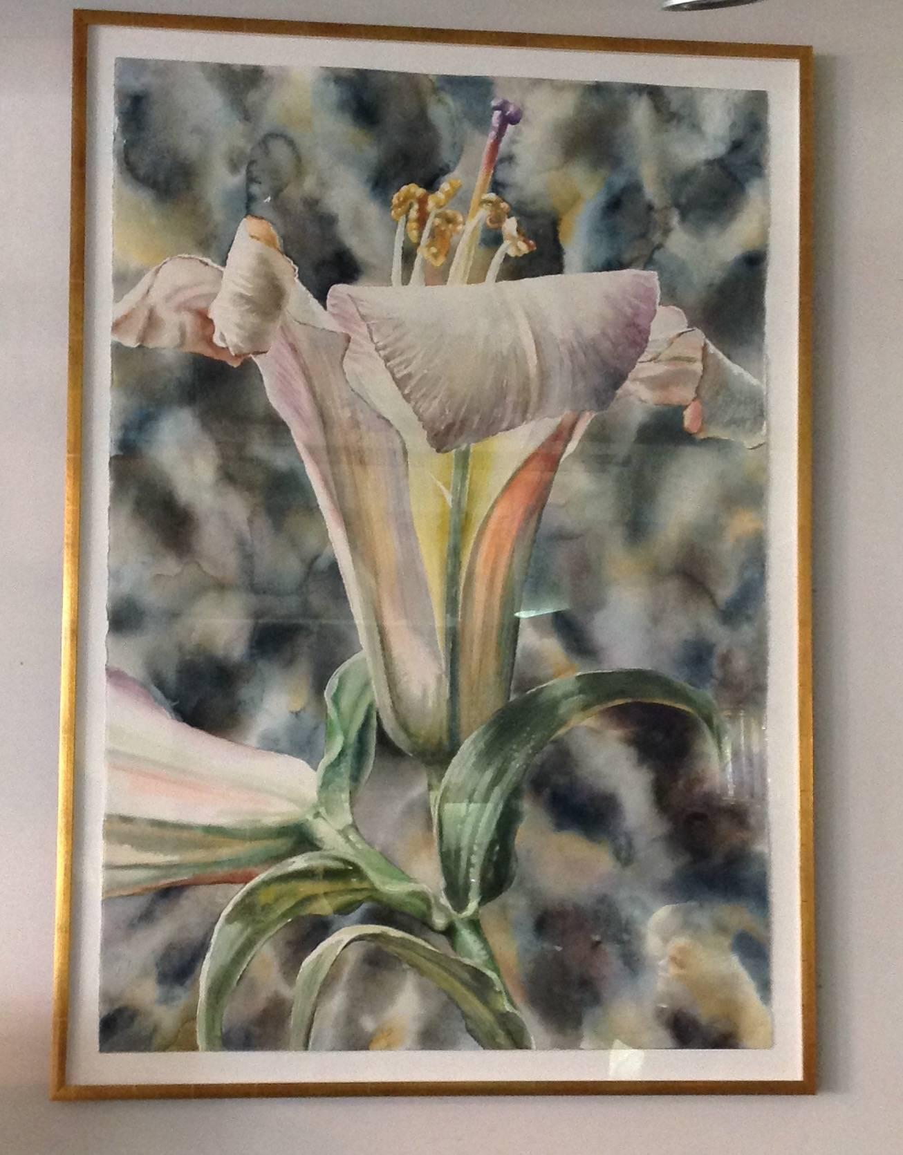 Other Anstis Lundy Lily Watercolor For Sale