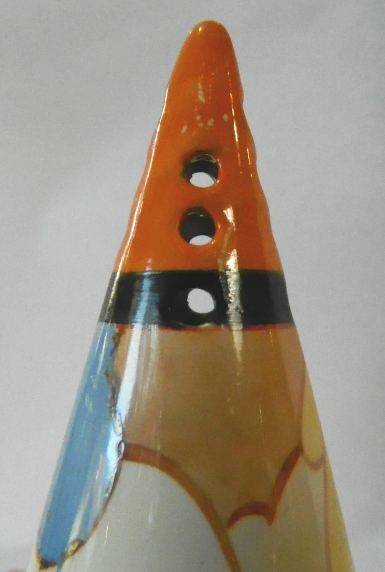 Ceramic Clarice Cliff Fantasque Bizarre Conical Shaker