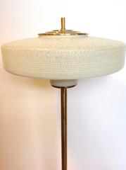Midcentury Standing Lamp Brass with Tripod Base