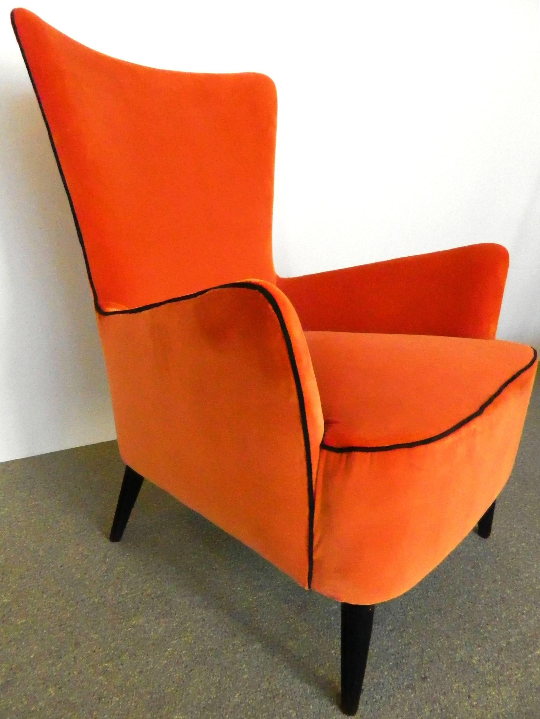 20th Century Pair of Italian Armchairs 1950's For Sale