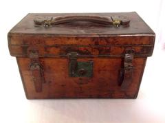 Wine Sample Case Farrow & Jackson Leather, 19th Century