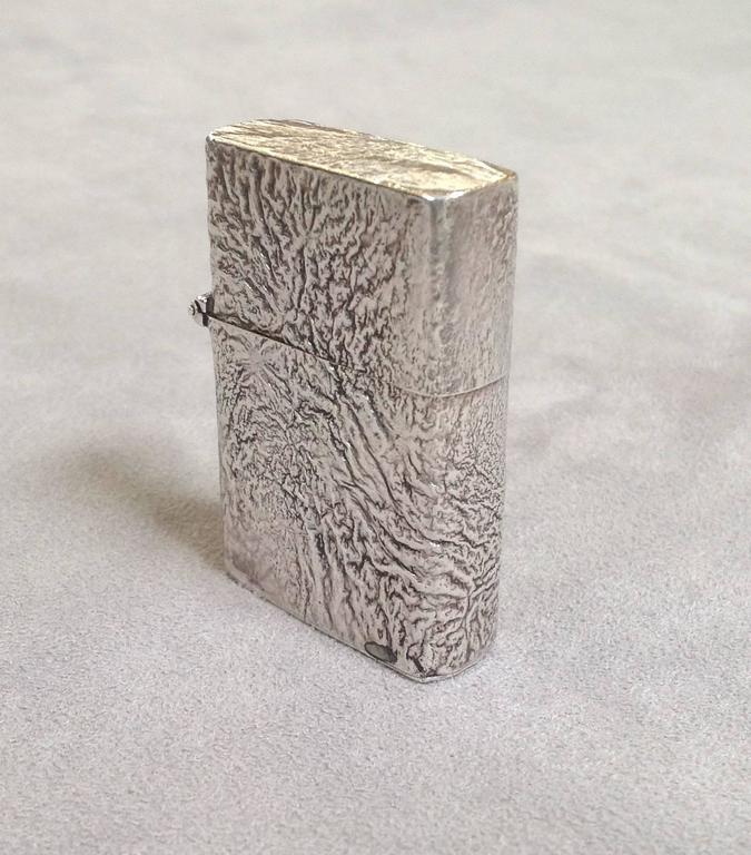 Tiffany Sterling Samodorok Finish Zippo Lighter at 1stDibs