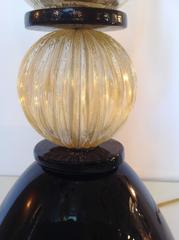Pair of Murano Glass Urn Lamps Italy 1960