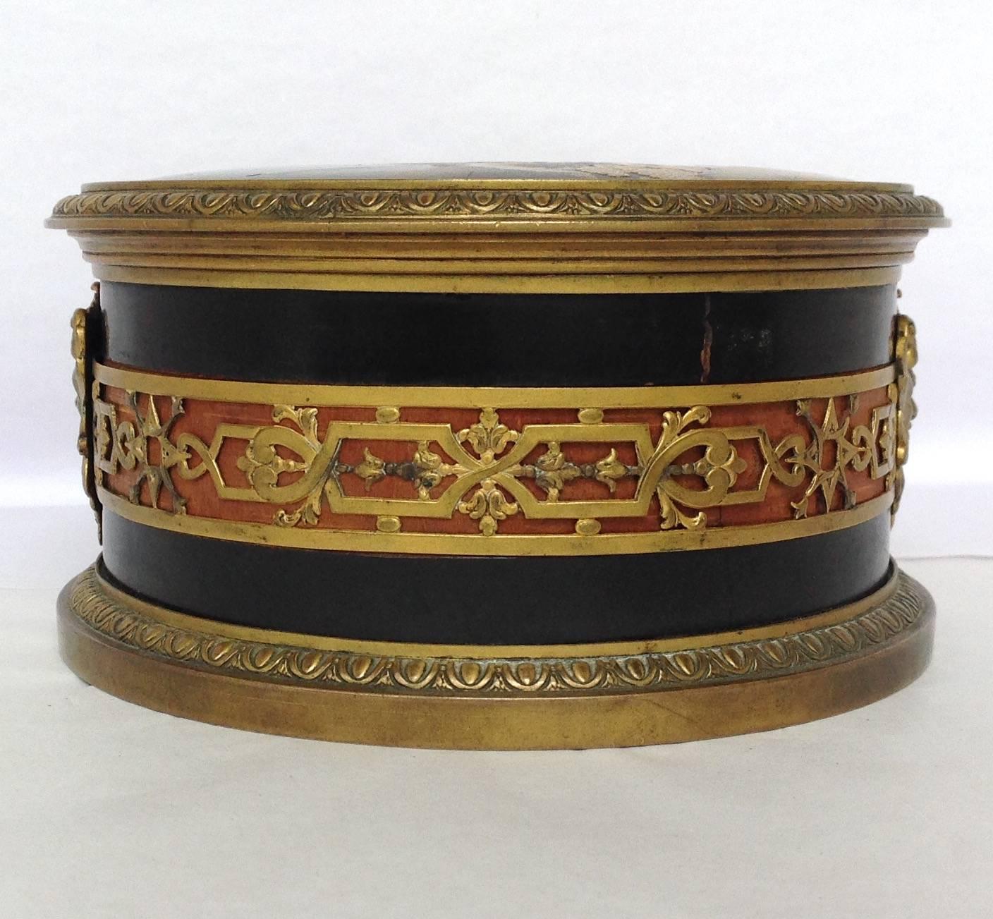 Boin-Taburet French Bronze Box Japanese Lacquer 19th Century For Sale 1