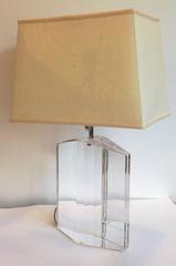 Les Prismatiques Lucite Table Lamp