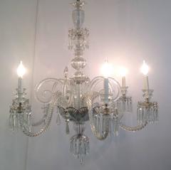 Cut Crystal Chandelier, England, Circa 1900