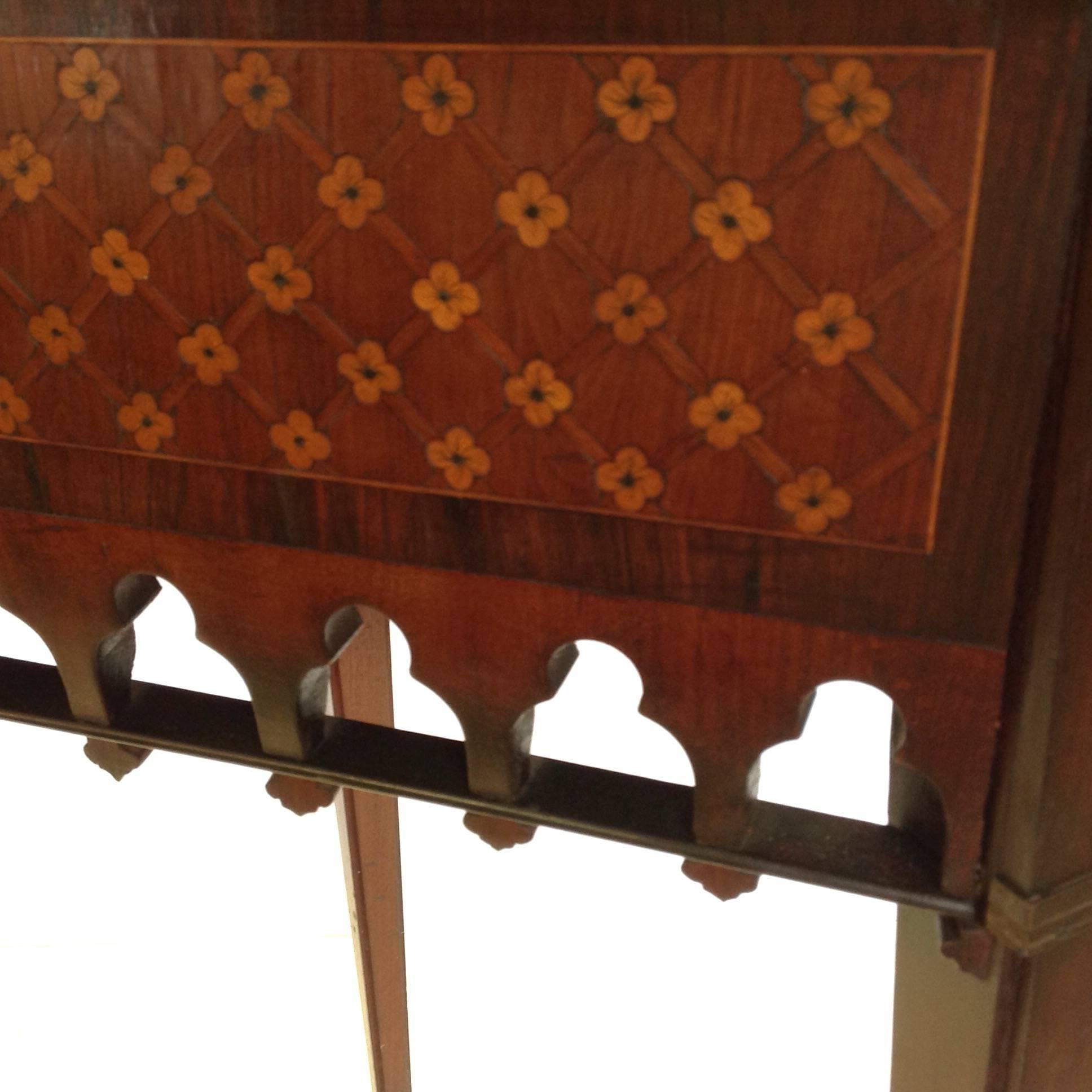 Dutch Gothic Revival Corner Table For Sale