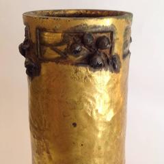 Vase Art Nouveau en bronze doré A. Marionnet
