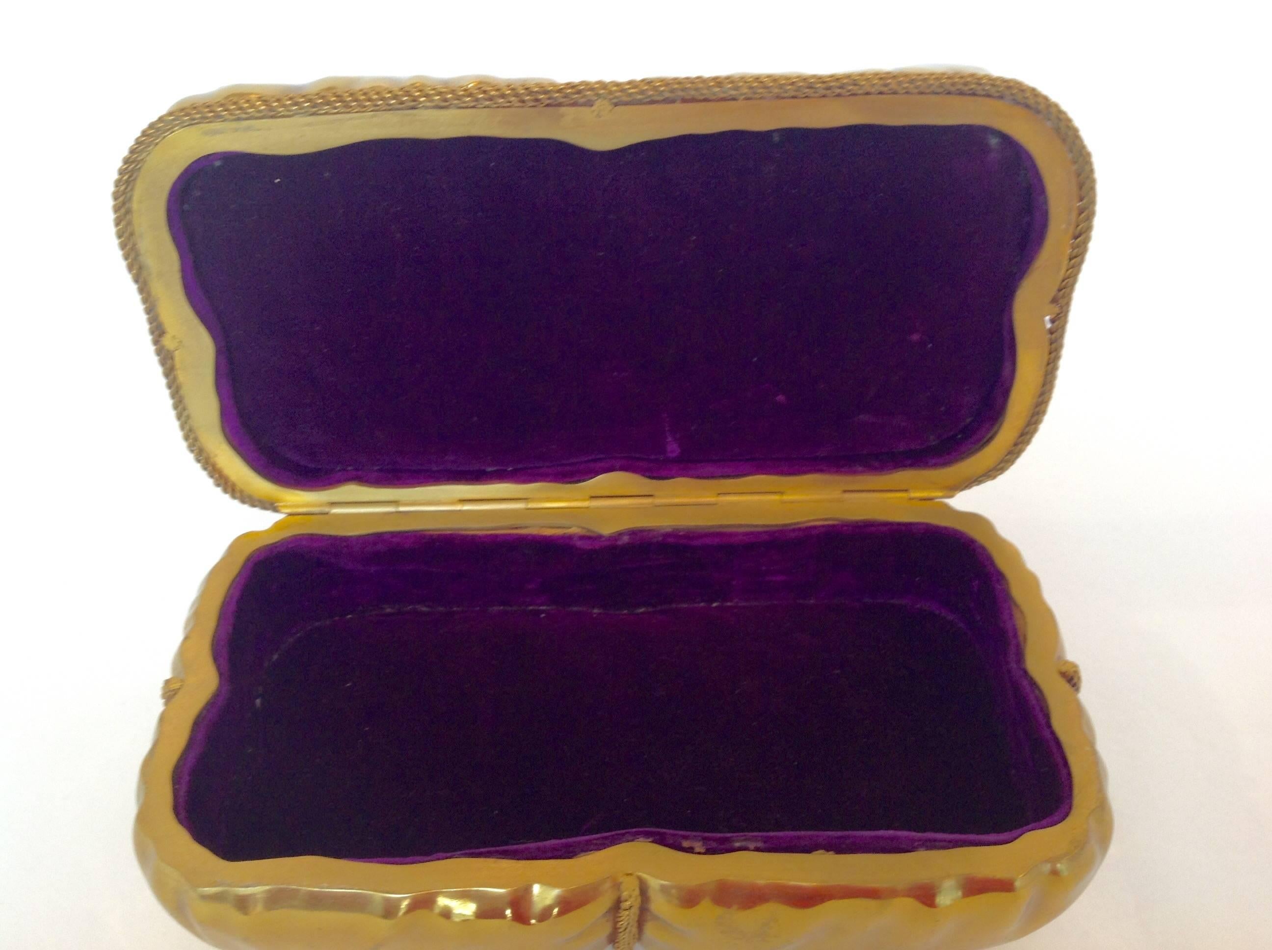Tiffany Gilded Bronze Box In Excellent Condition For Sale In Houston, TX