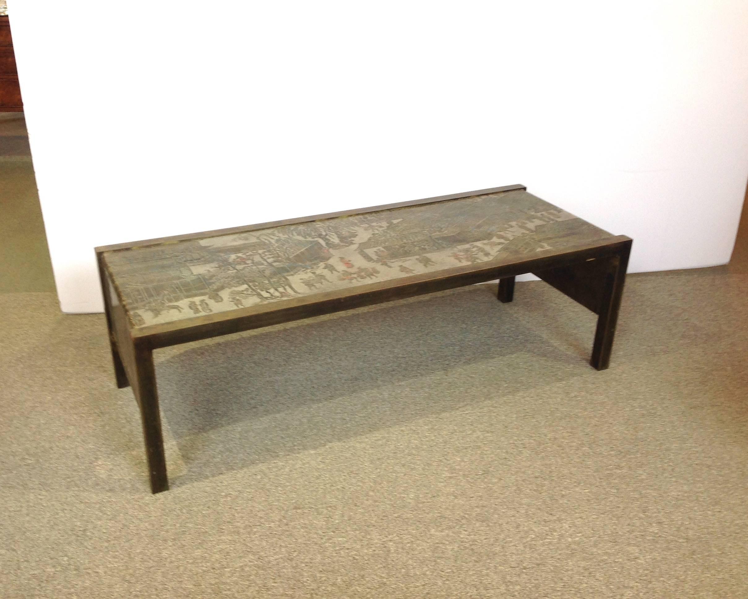 American Philip and Kelvin LaVerne Waterfall Table For Sale