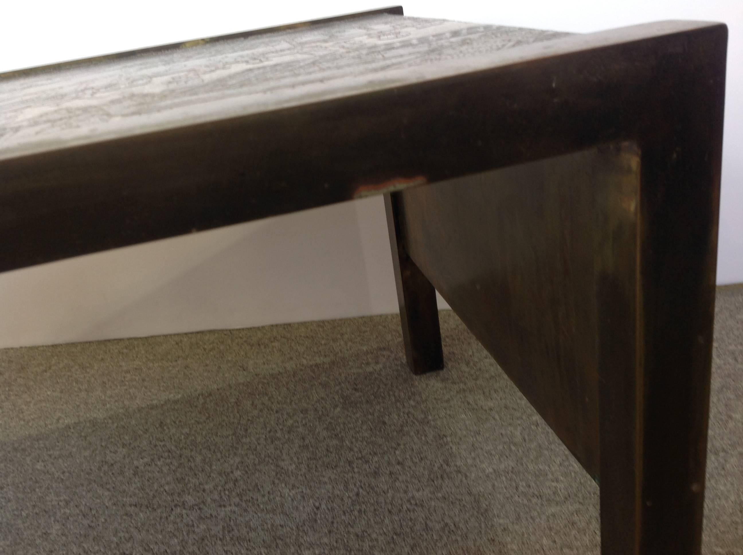 Philip and Kelvin LaVerne Waterfall Table For Sale 2