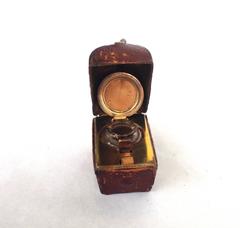 Gladstone Bag Traveling Inkwell Late 19th Century