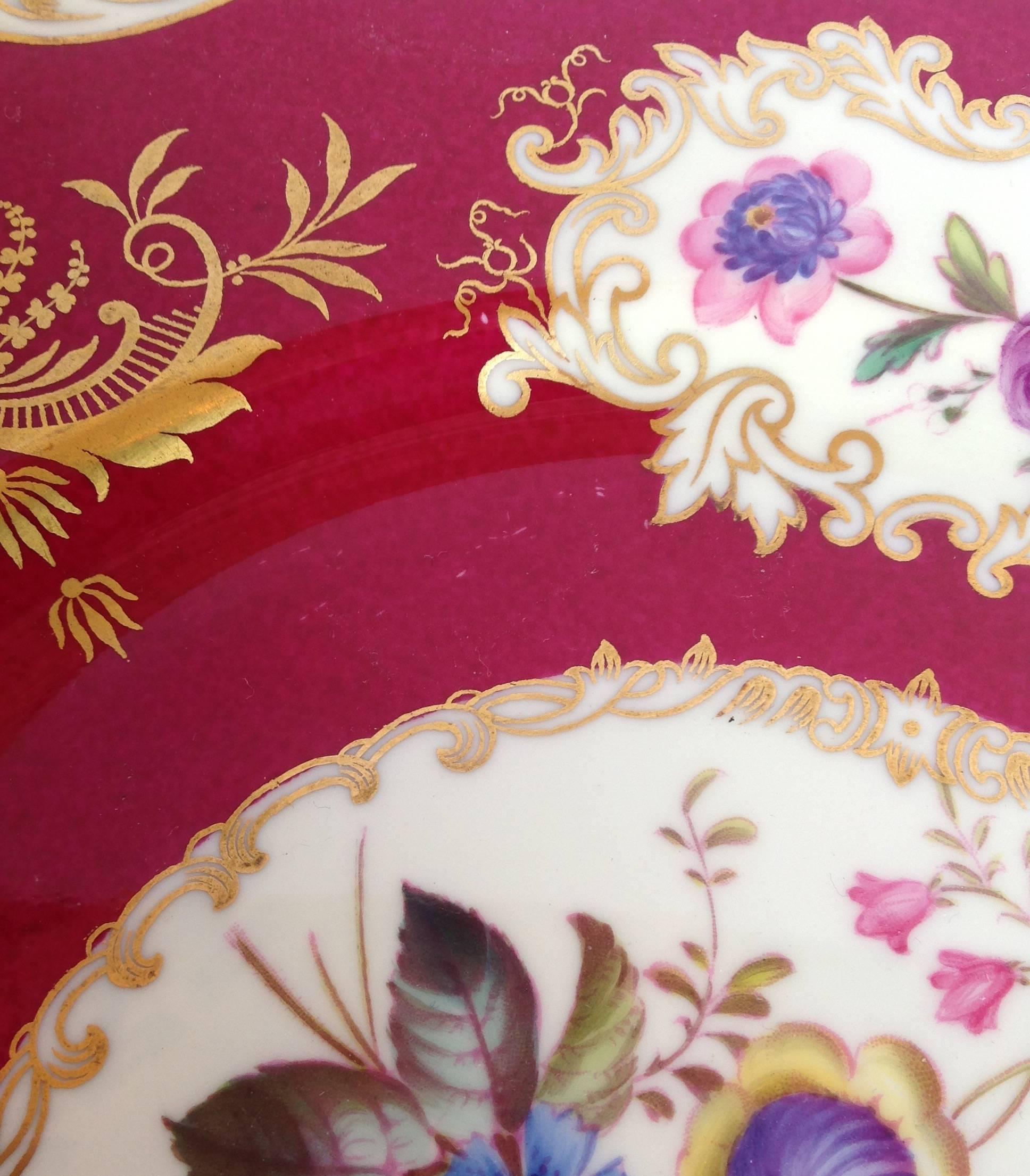Two Dozen Copeland Spode Hand-Painted 24 Plates For Sale 2