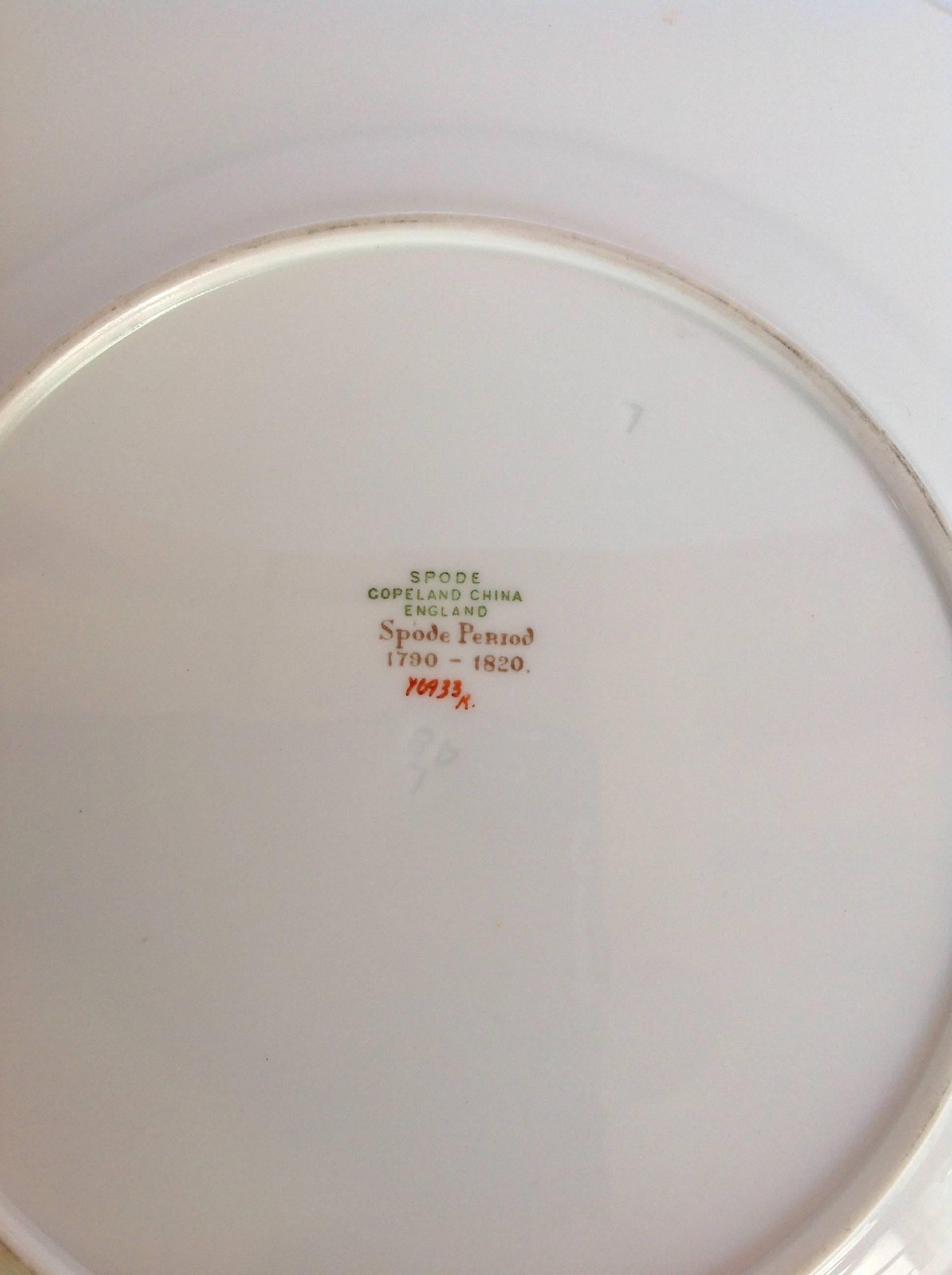 Two Dozen Copeland Spode Hand-Painted 24 Plates For Sale 3