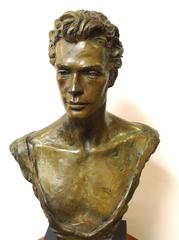 Bronze Bust Ballet Dancer Anthony Doelll by Enzo Plazzotta