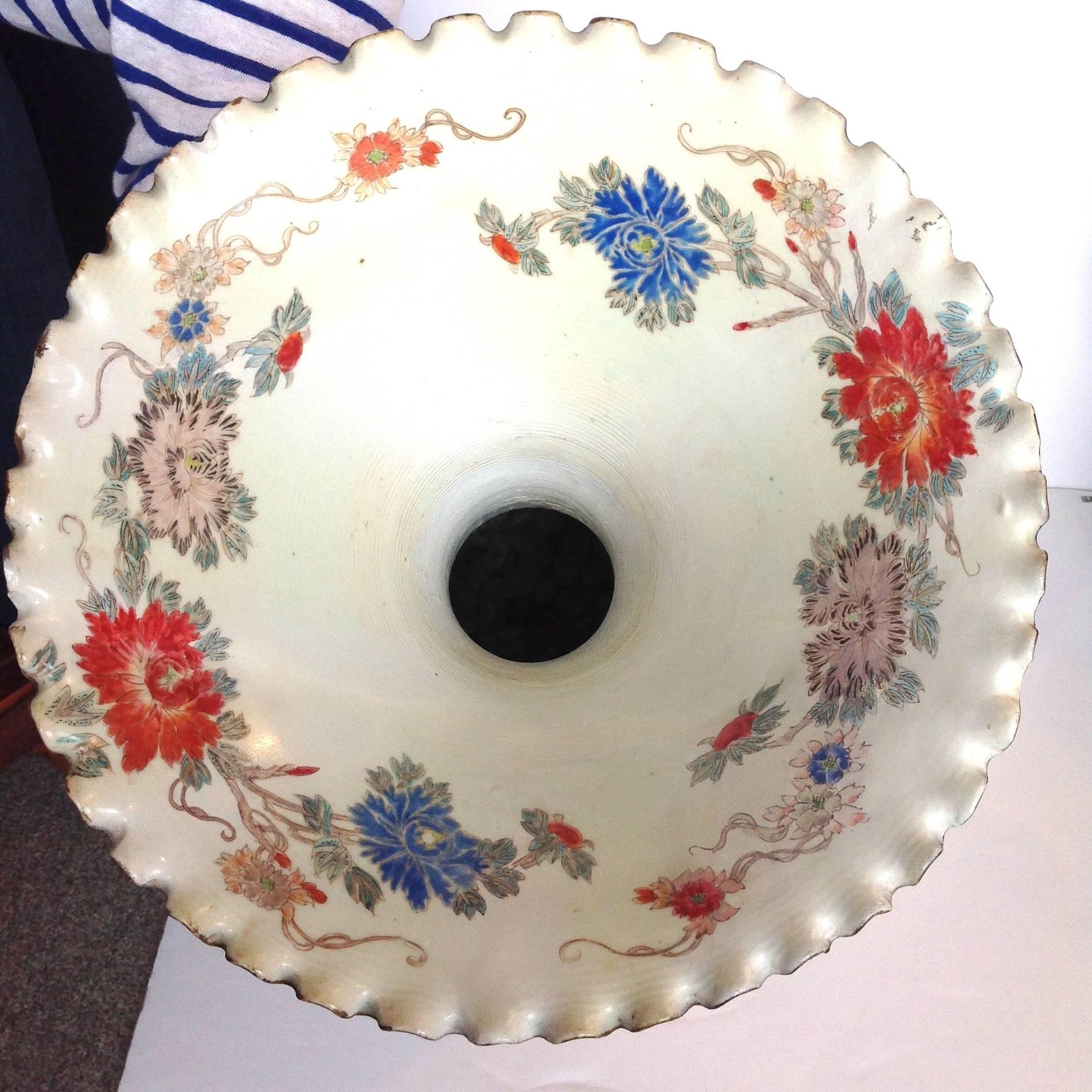 Ceramic Japanese Kutani Vase Antique 30