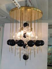 Verner Panton Floating Balls Flush Mount Chandelier