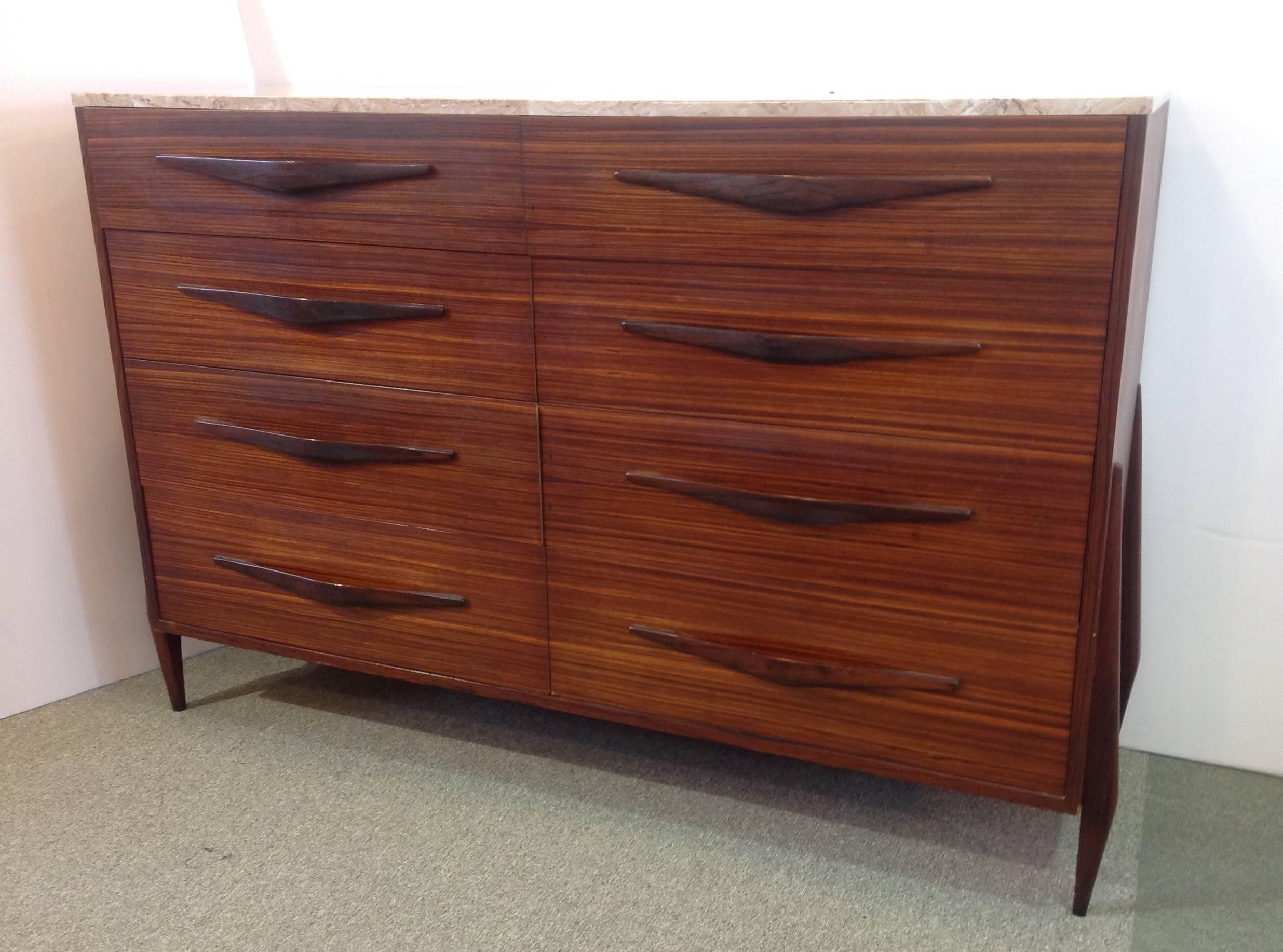 Rosewood Chest of Drawers, Mid-Century For Sale 1