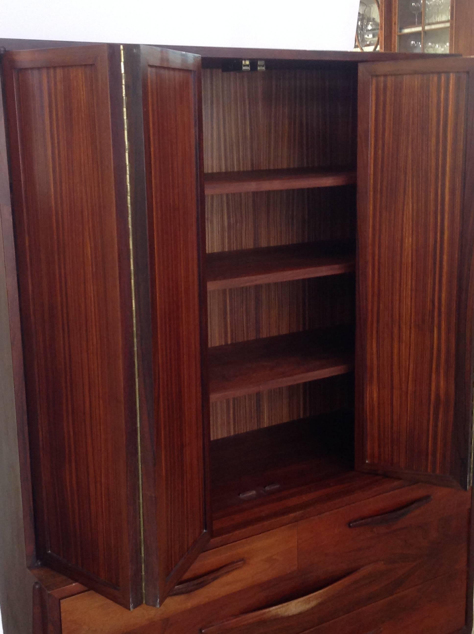 Mid-20th Century Rosewood Cabinet 1960's For Sale