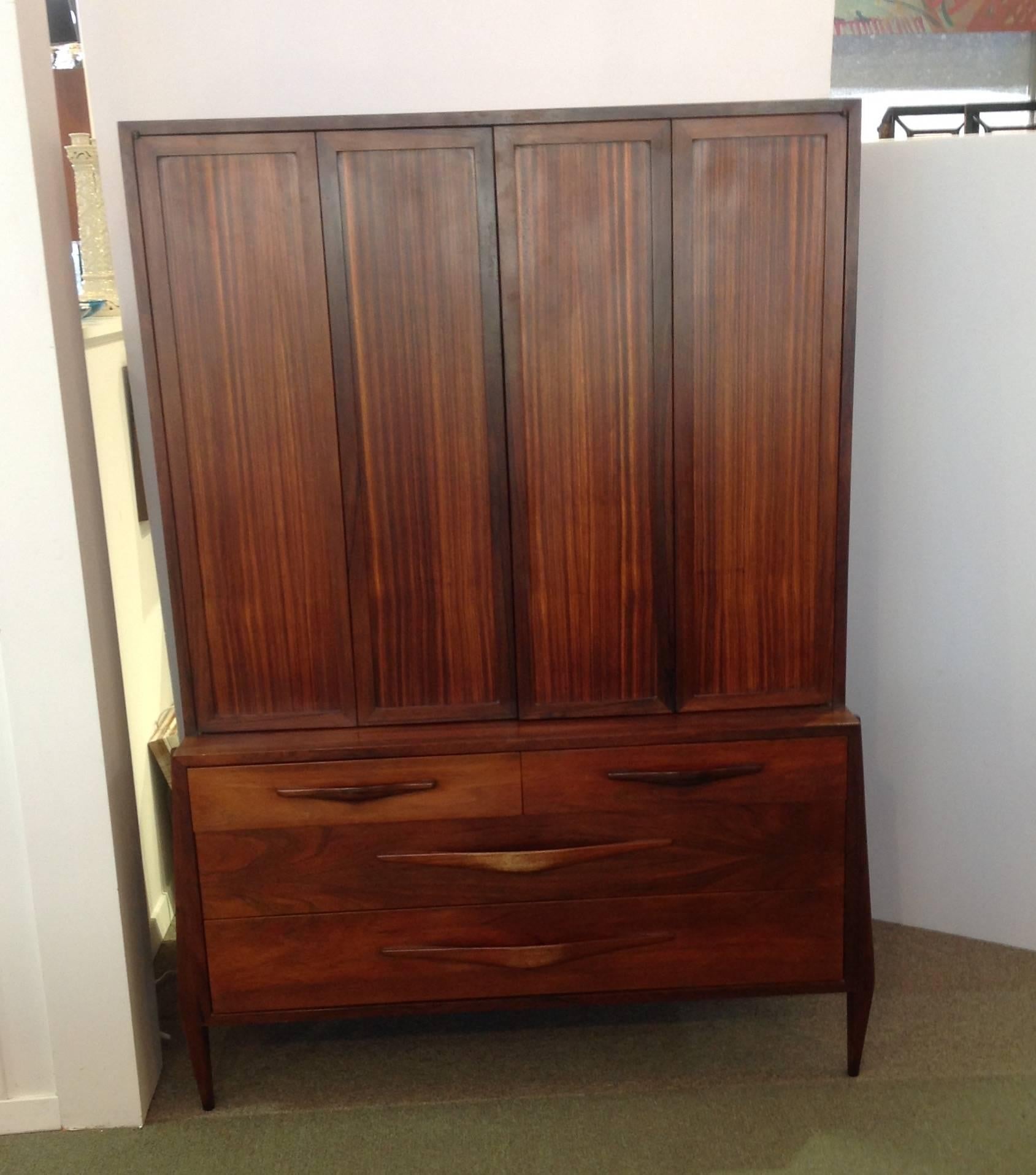 Hungarian Rosewood Cabinet 1960's For Sale