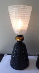 Pair of Murano Table Lamps Signed A Dona