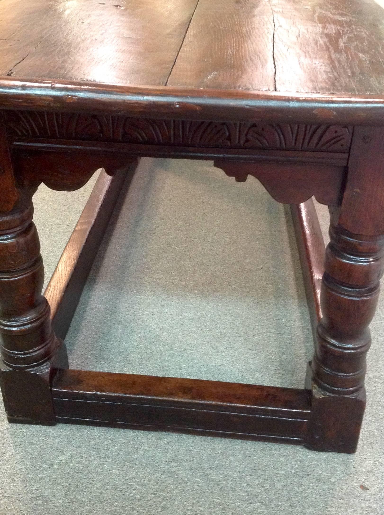 18th Century and Earlier Antique English Refectory Table For Sale