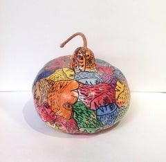 Howard Finster Faces Pumpkin