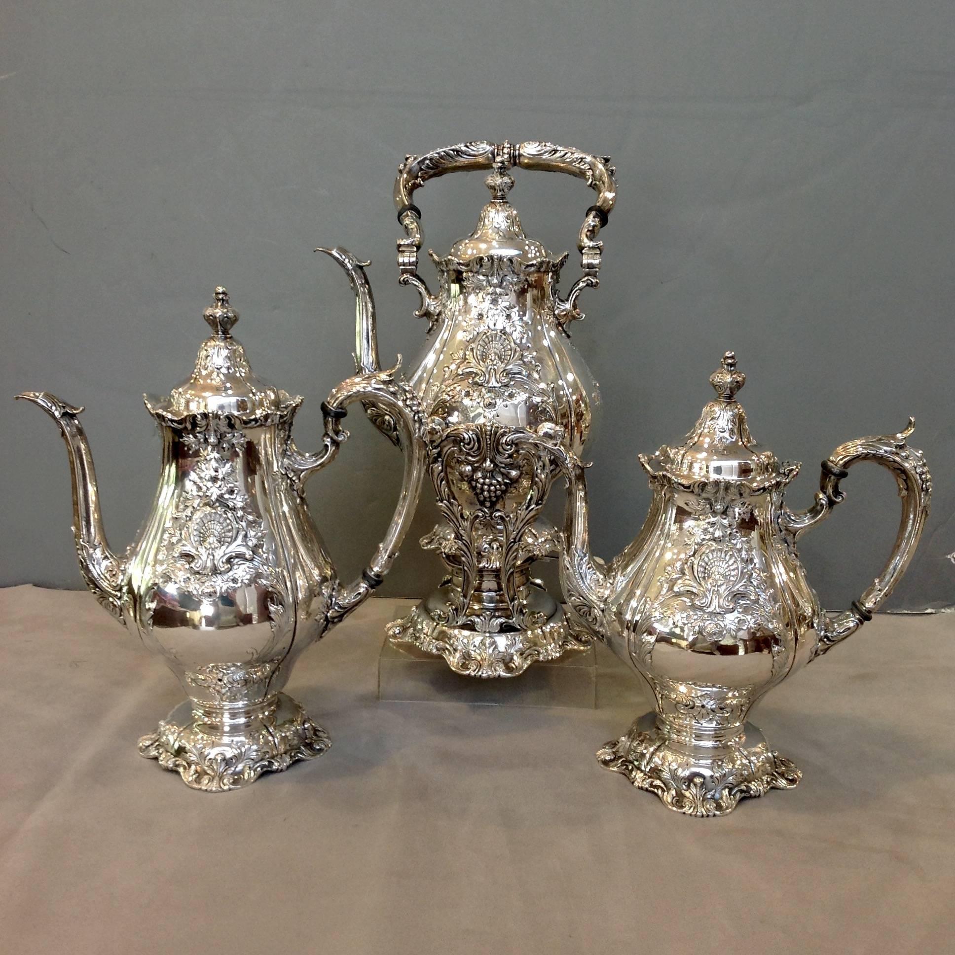 Mid-20th Century Sir Christopher Sterling Tea Set with Tray For Sale