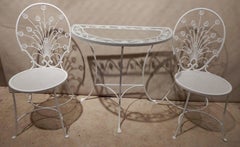 Vintage Salterini Mini Peacock Chair with Matching Table