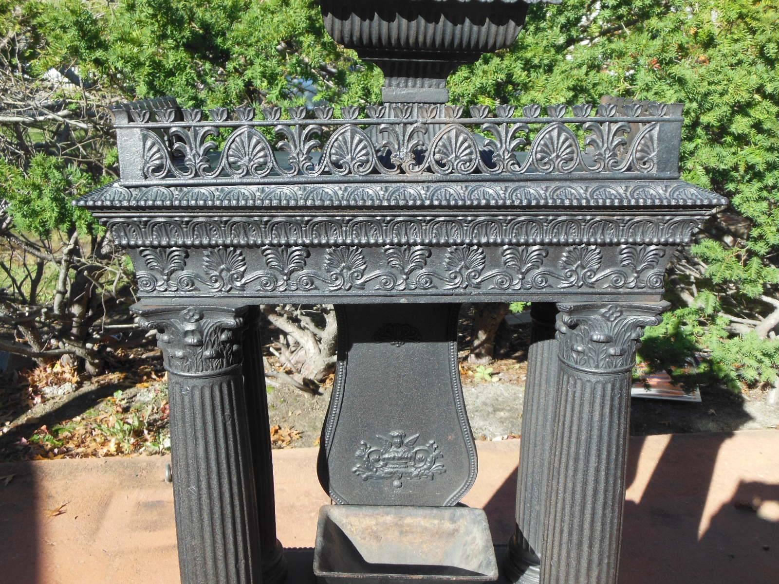 Mid-19th Century American  Cast Iron Parlor Stove, 19th Century For Sale