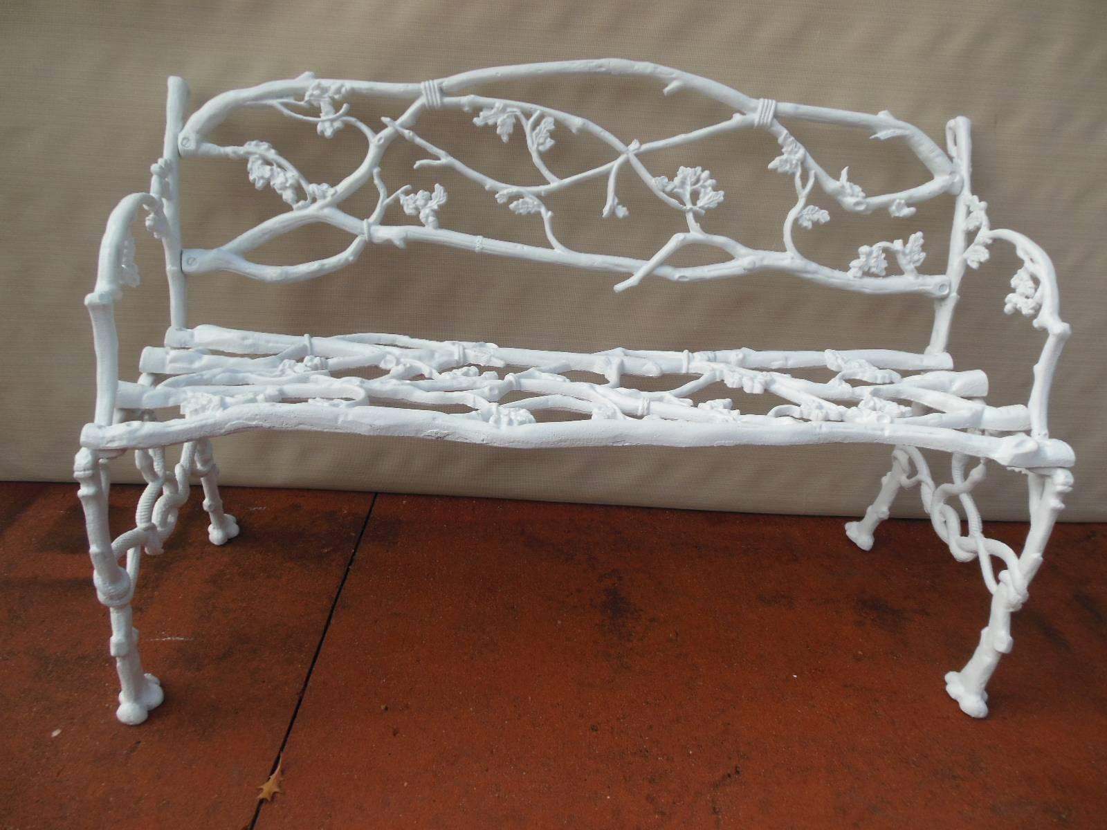 Bench, Cast Iron Rustic or Twig Pattern 3