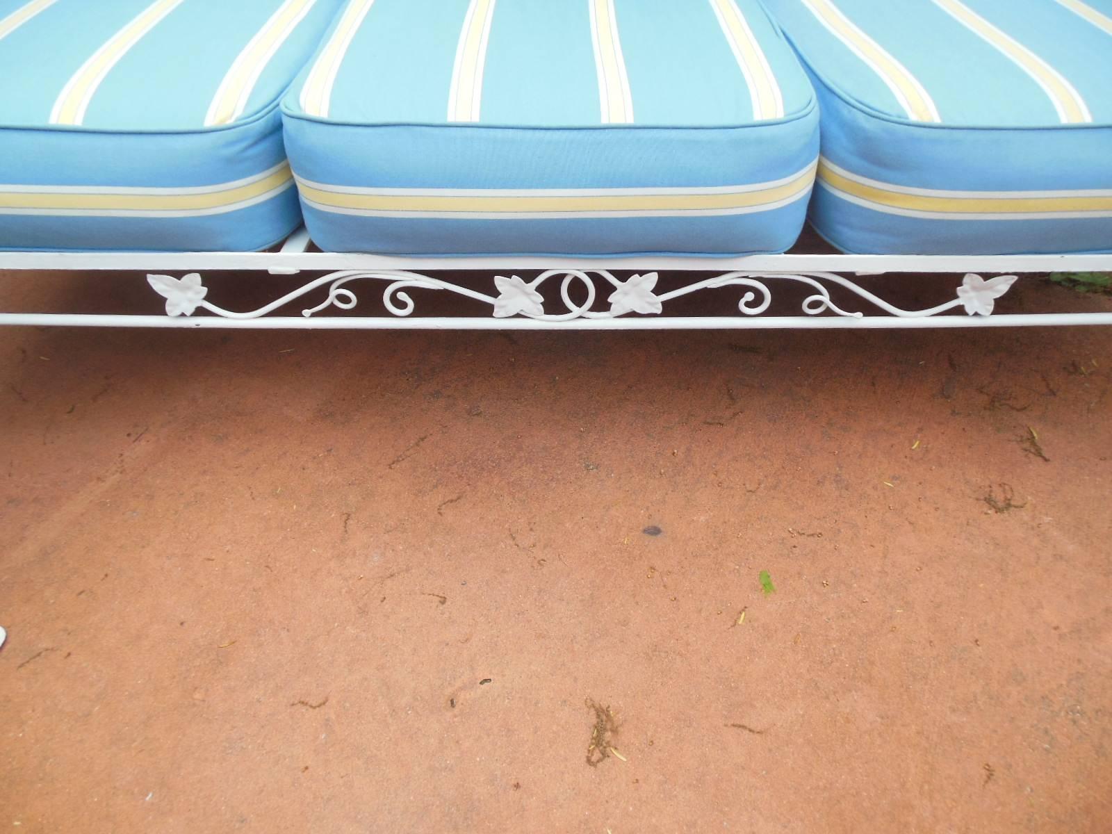 Salterini Vintage Patio Set, Mt Vernon Pattern Sofa and Armchair 1